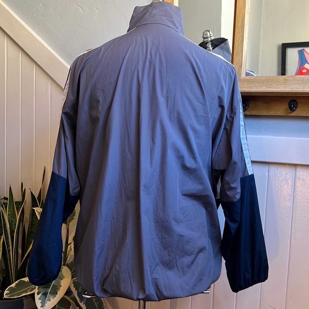 BALENCIAGA Colorblocked Cotton Oversized Track Jacket - Picture 4 of 16